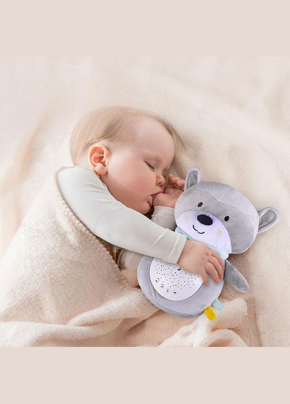 Игрушка-ночник музыкальная с проектором пингвин арт. 7263 Серый No Brand (305215459)