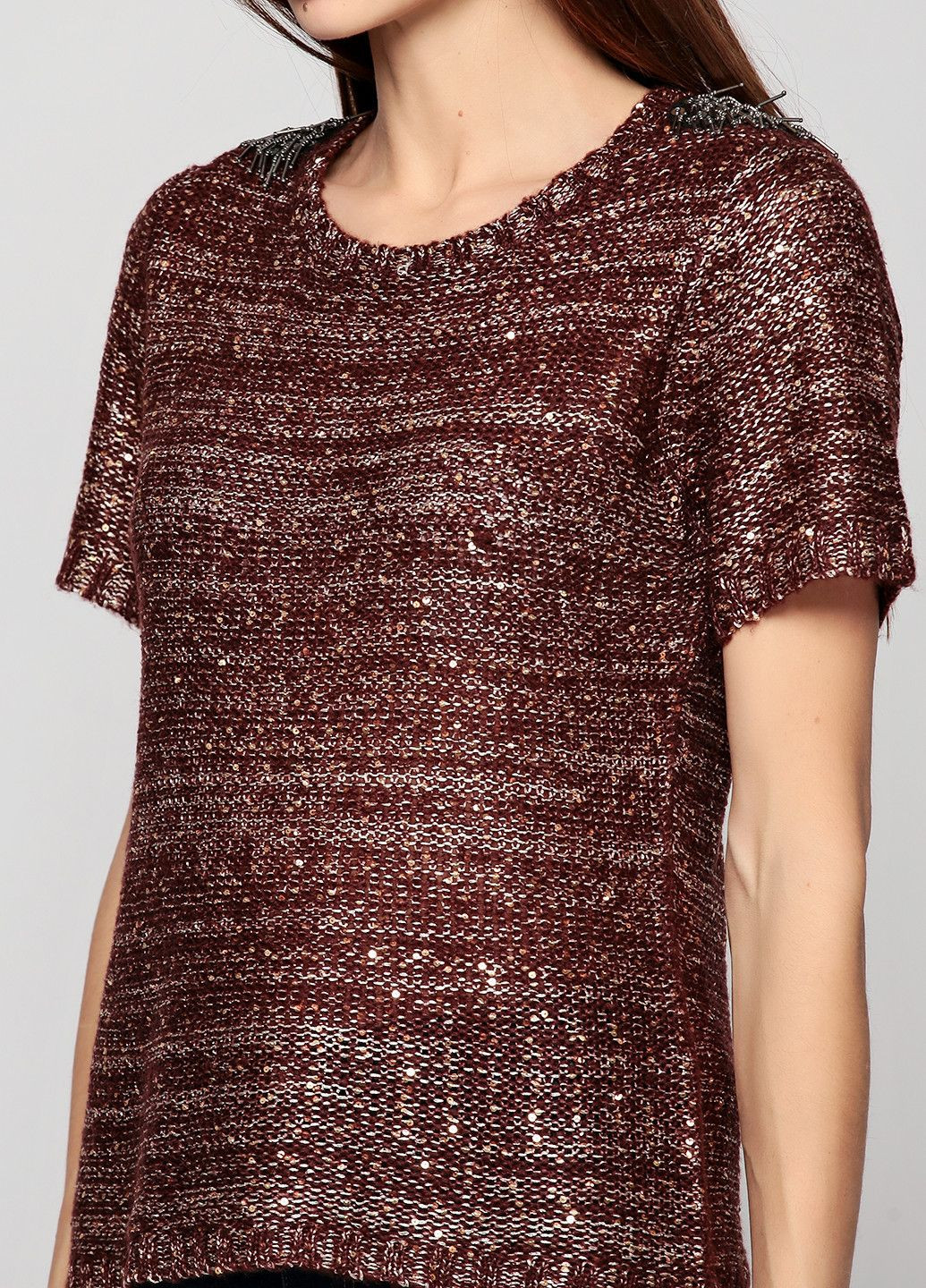 Коричневая блуза коричневый Axel