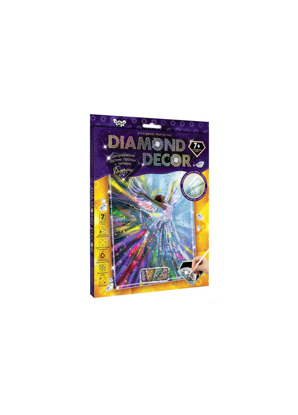 Набор креативного творчества Балерина DD-01-02 "DIAMOND DECOR" Danko Toys (282745787)