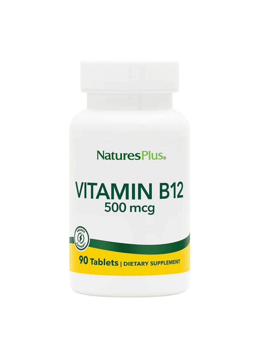 Вітаміни та мінерали Vitamin B12 500 mcg, 90 таблеток Natures Plus (293342228)
