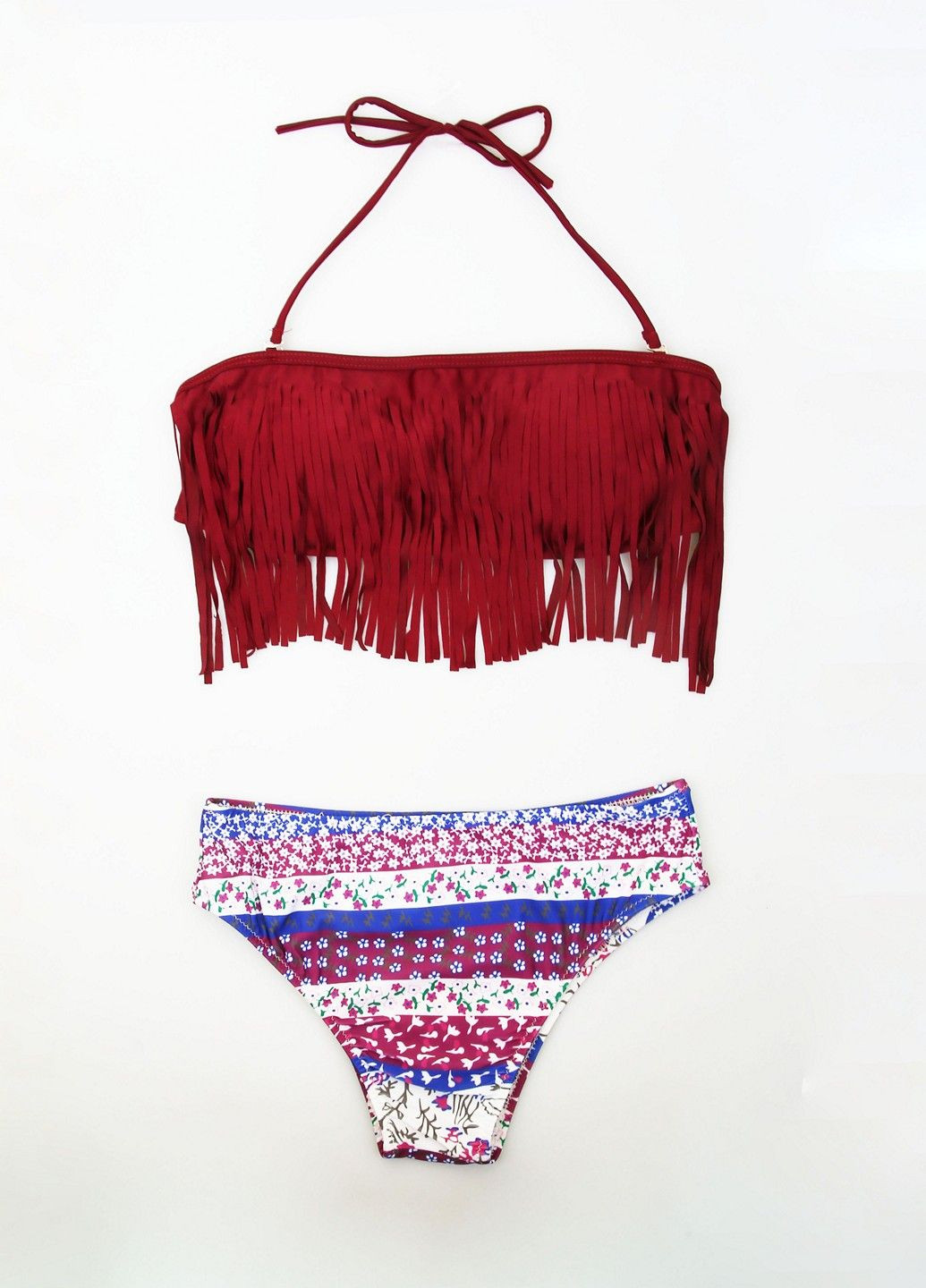 Бордовый летний купальник Mtp