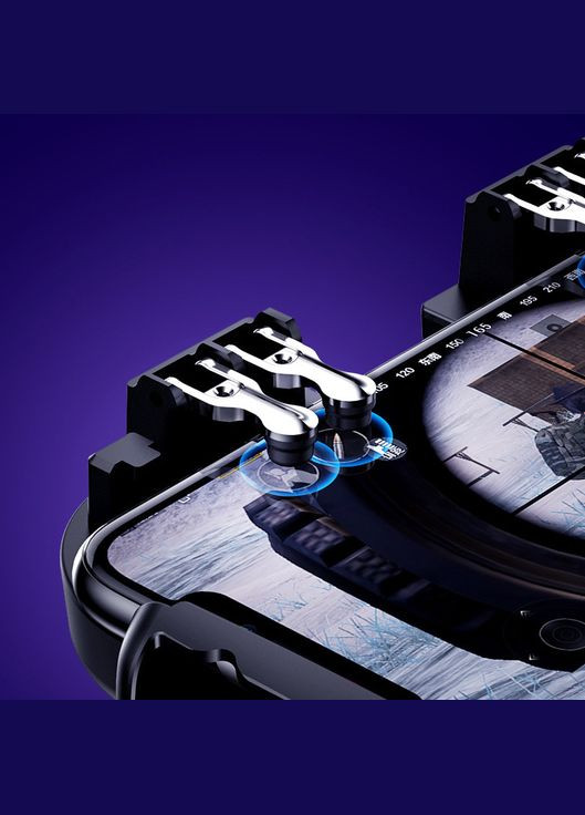 Ігровий геймпад тригер джойстик для телефону H9 з охолодженням і батареєю на 2000 мАг для гри в 6 пальців No Brand (322400869)