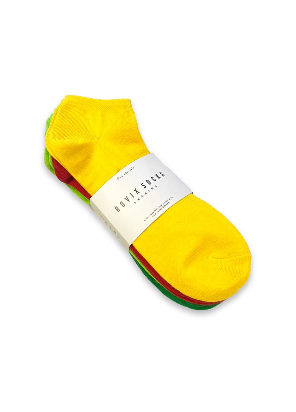 Комбинированные набор носков 6 пар, короткие, 39-42 Rovix однотонные (298358676)