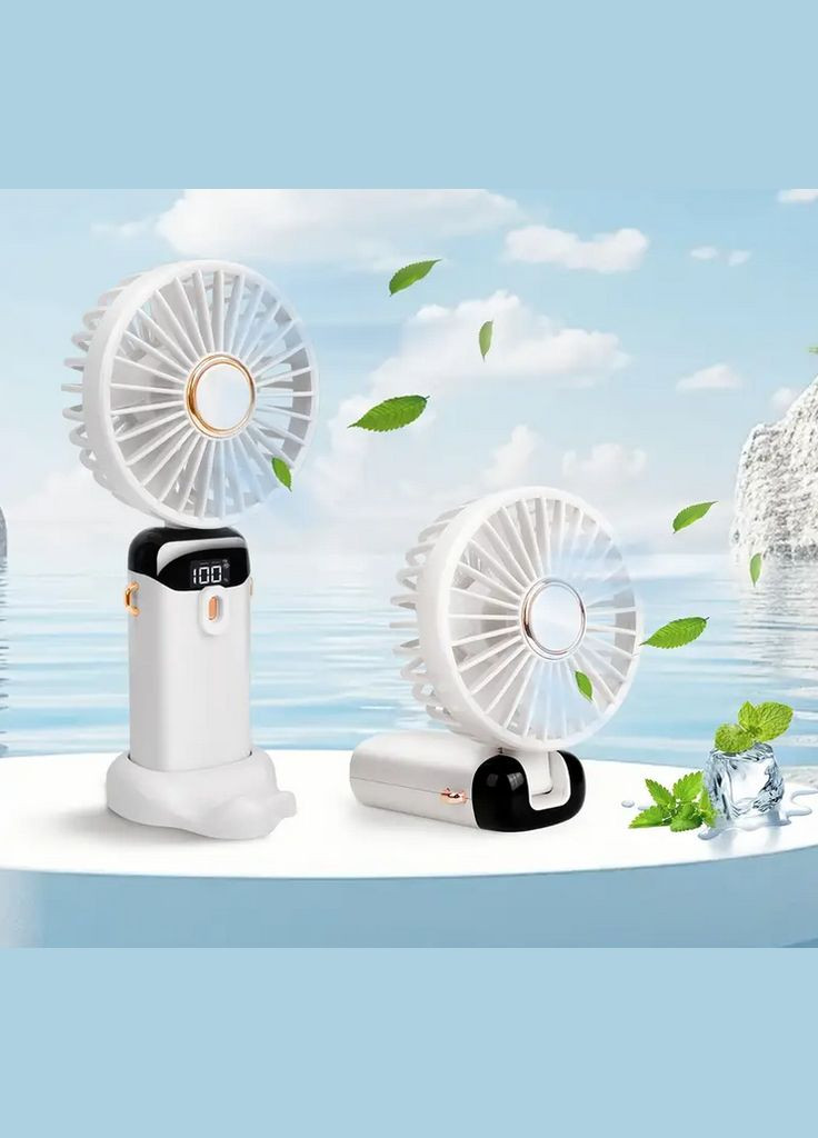 Аккумуляторный портативный вентилятор с циферблатом N15W No Brand (302312188)