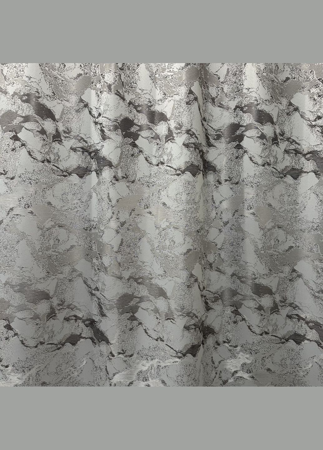 Стильні жакардові штори з мармуровим дизайном 150х270 см 2 шт бежево графітовий колір No Brand (315598228)