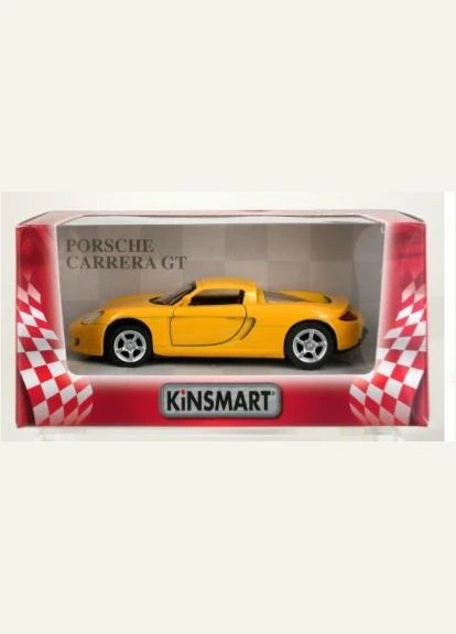 Машинка "Porsche Carrera GT" (желтая) Kinsmart (402923176)