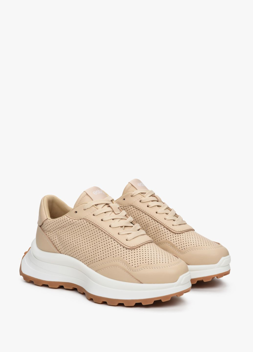 Кроссовки, цвет бежевый Estro бежевые лето (307284243)