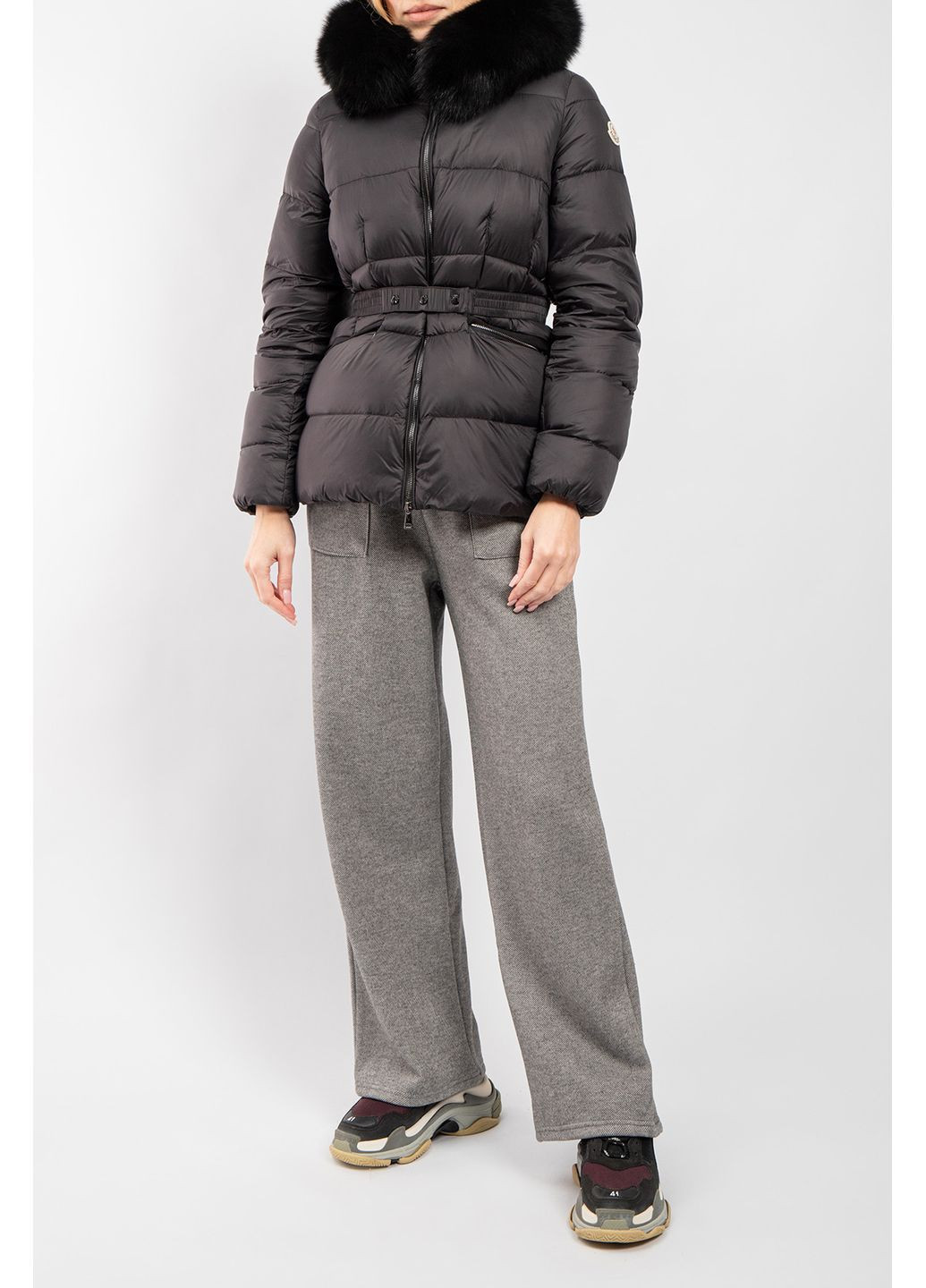 Чорний зимній Пуховик Moncler