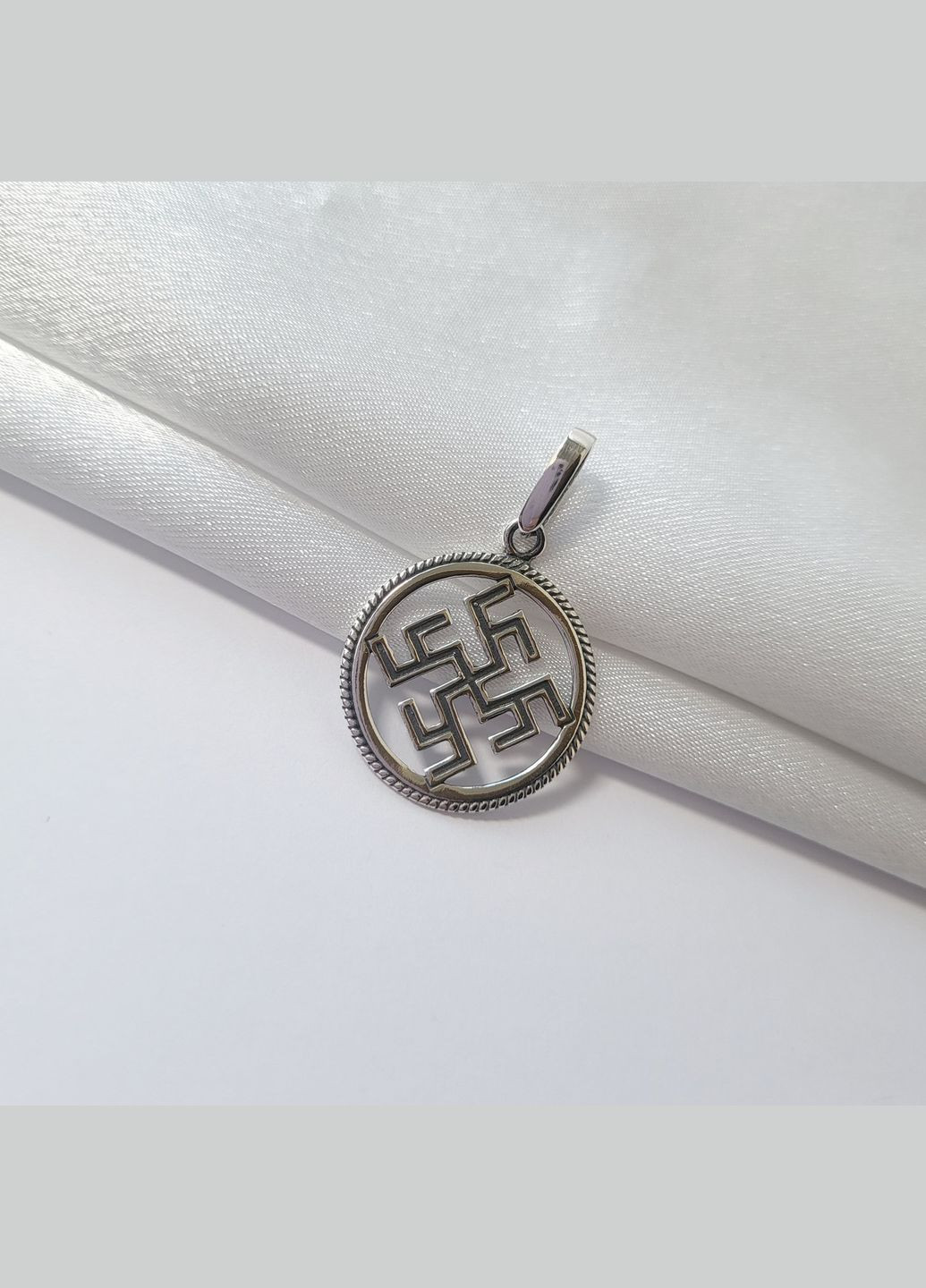 Серебряная подвеска оберег амулет Цвет Папороти черненное серебро 925 пробы 89013ч No Brand (308369747)