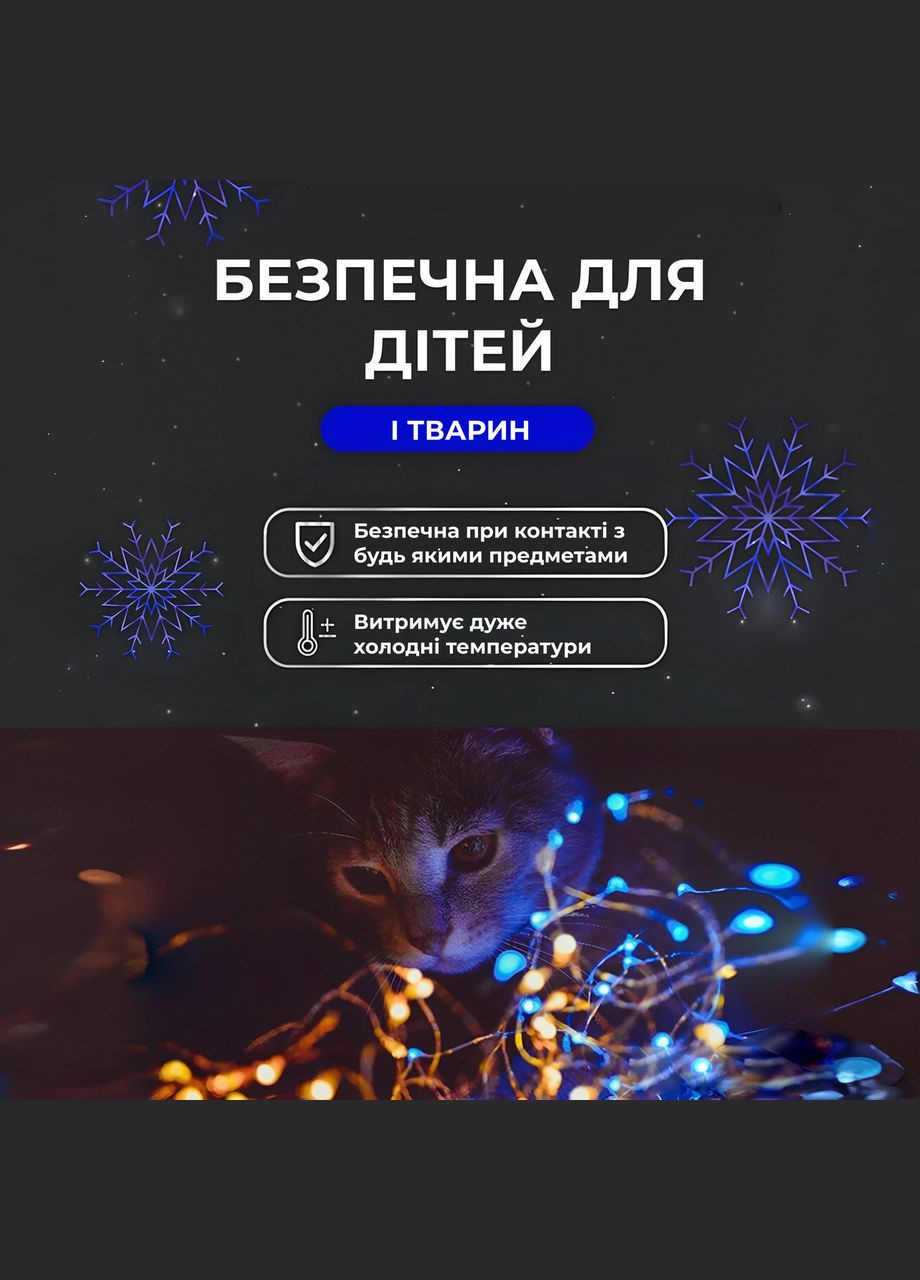 Гирлянда роса на пульте 50 метров на 500 led светодиодов капля белый провод синяя 500L50MWBL Garlando (306848906)