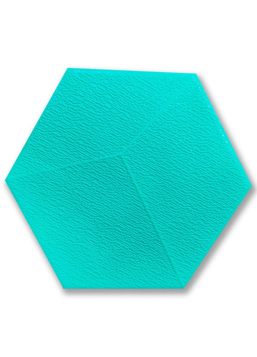 Декоративный самоклеящийся шестиугольник 3D ментол 200x230мм (1105) SW-00000745 No Brand (328578183)