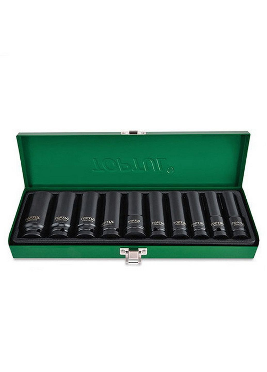 Комплект головок дюймових ударних довгих 1/2" 7/16-1" 10од. TOPTUL (289366782)
