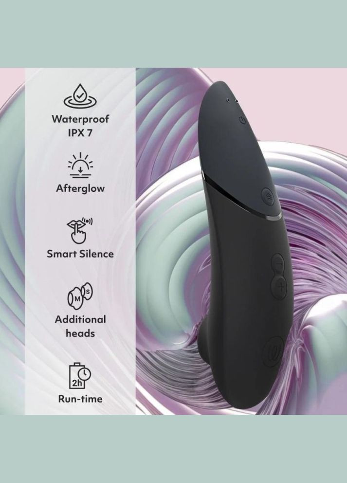 Вакуумний кліторальний стимулятор Next Black, чорний Womanizer (303882765)