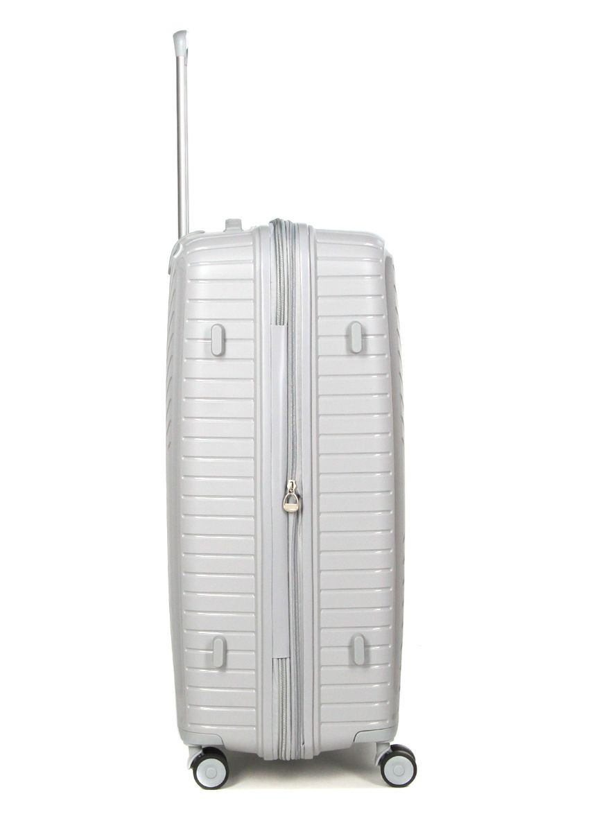 Чемодан большой L полипропилен с расширением 20103 77,5×53,5×32,5см 116+17л Серебряный Snowball (297643011)