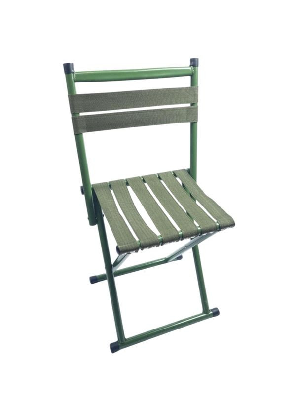 Раскладной стул со спинкой для кемпинга, рыбалки, сада, до 80 кг No Brand (337991291)