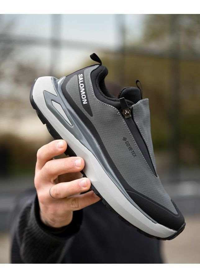 Серые демисезонные кроссовки advanced gore-tex Salomon