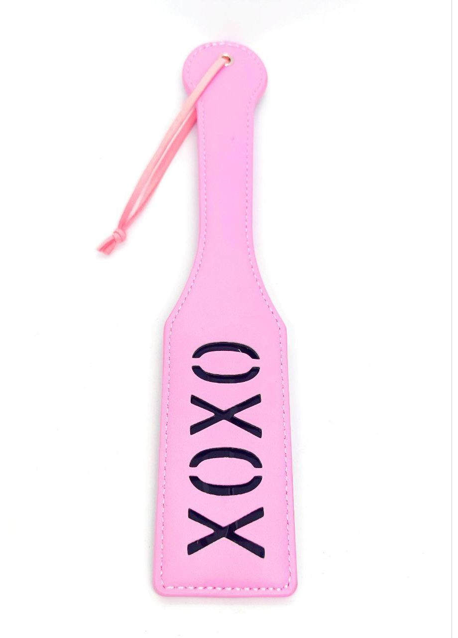 Шлепалка розовая квадратная з вырезом OXOX PADDLE 31,5 см DS Fetish (297131501)