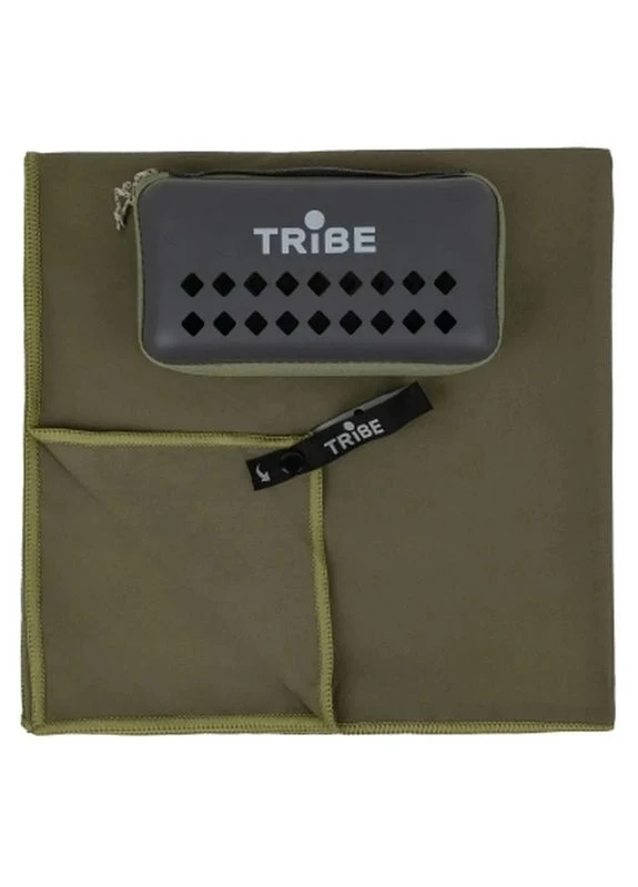 Туристичний рушник з мікрофібри в чохлі Pocket Towel 60х120 L Army-green (T-LC-0001-L-army-green) Tribe зелений