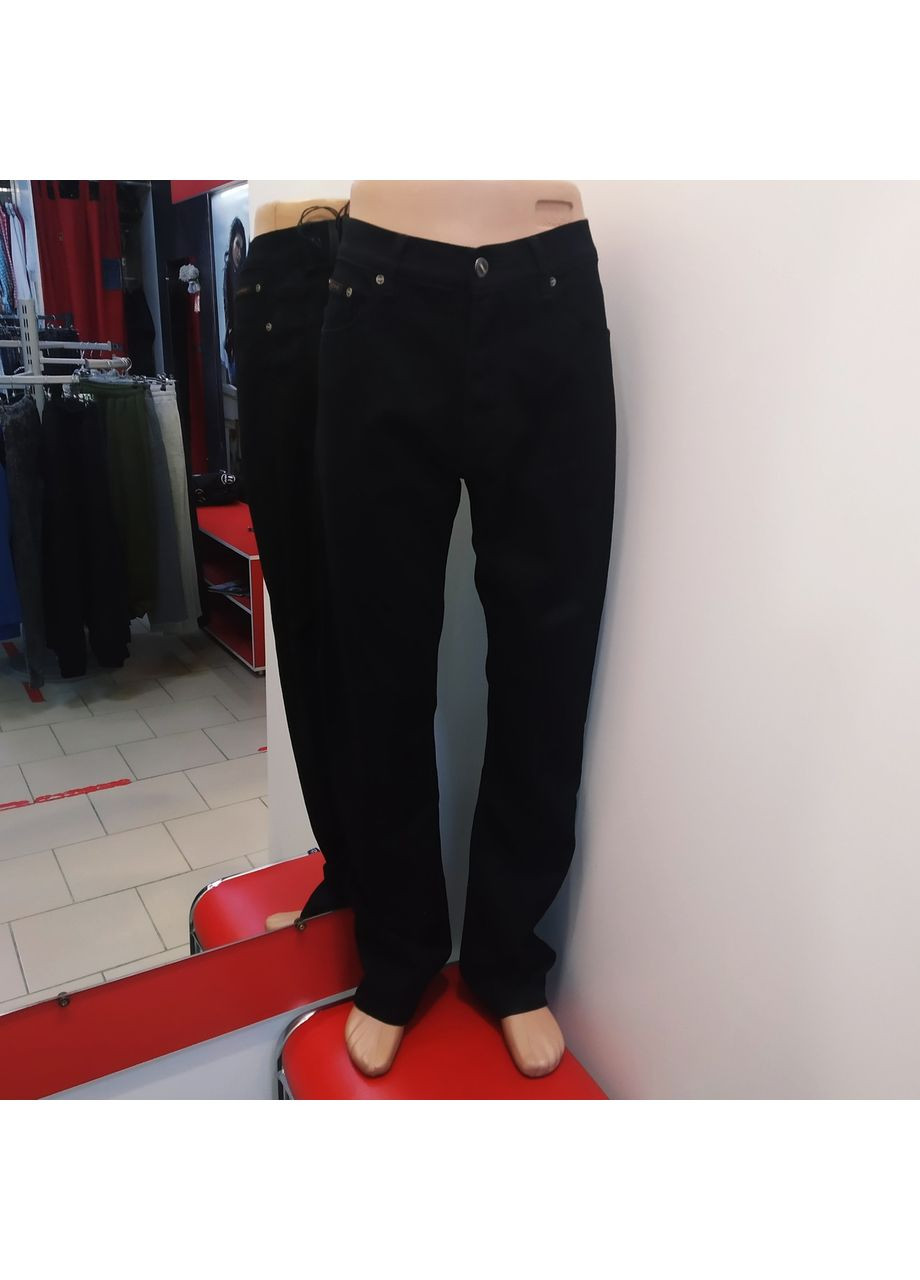 Черные демисезонные джинсы koutons мужские прямые однотонные 34 черные No Brand