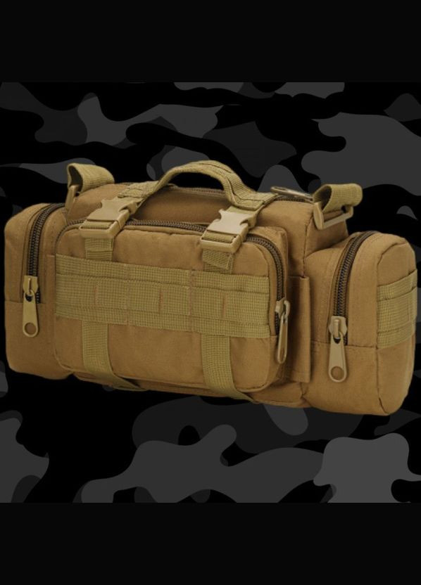 Сумка – итог тактическая поясная Tactical военная, сумка нагрудная с ремнем на плечо 5 литров кордура China (292800475)