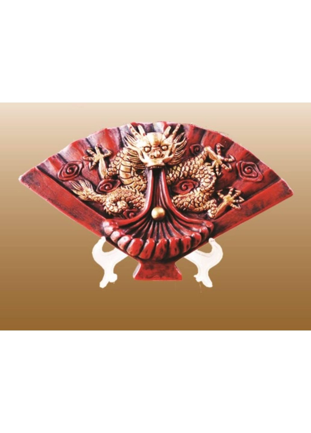 Аромодифузор керамічний для пахощів рідкого диму "Віяло з драконом" + 20 аромоконусів пахощів No Brand (295012651)