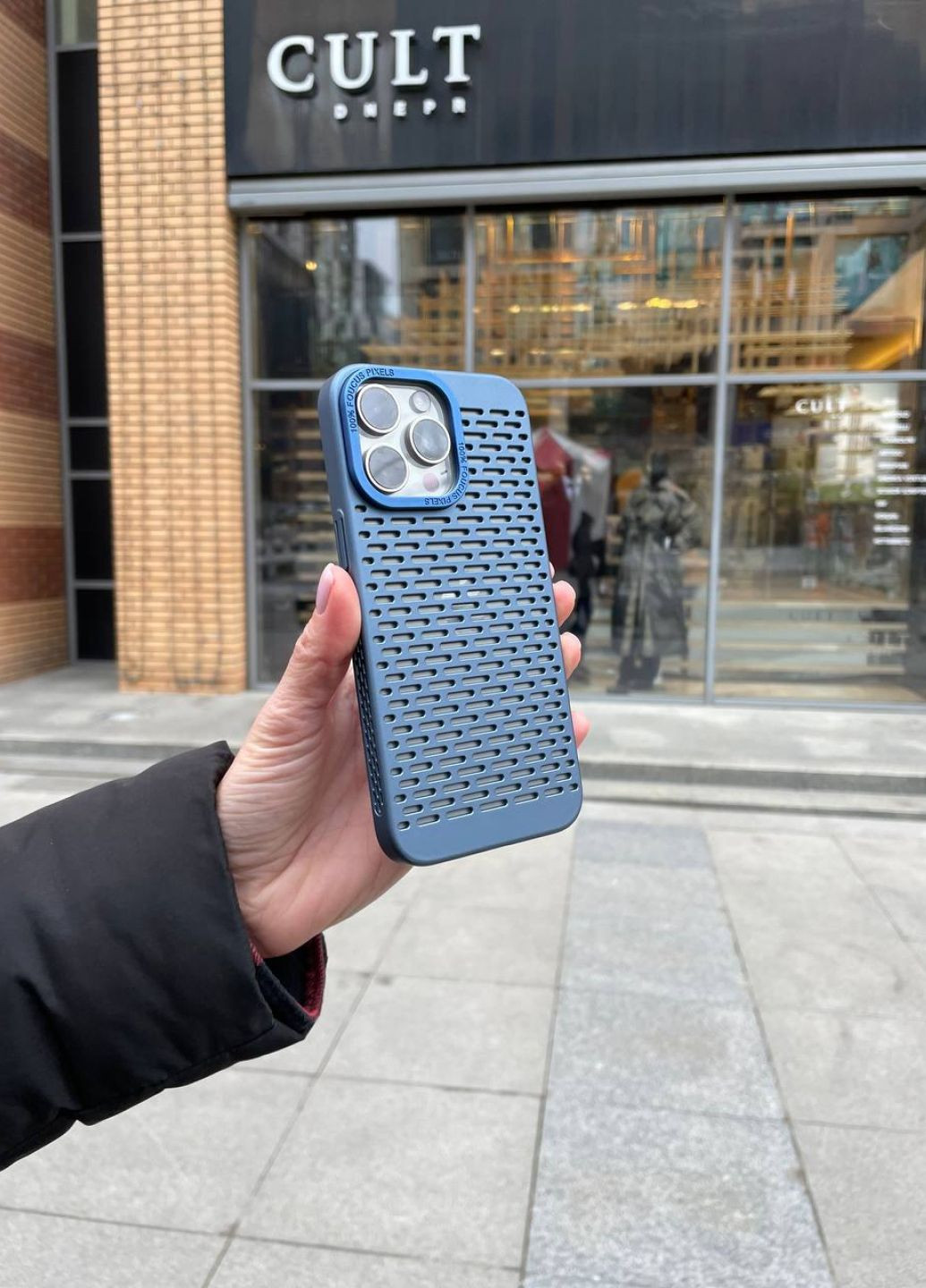 Чохол для iPhone 16 Breeze blue / чохол айфон 16 синій No Brand (322720243)