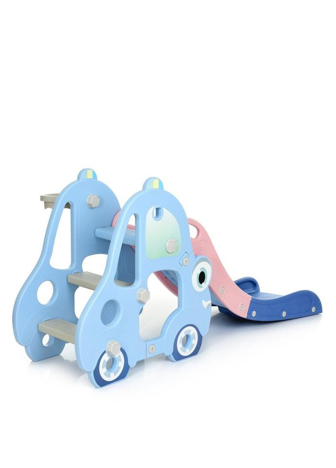 Детская горка L-CC01-4 пластик, с баскетбольным кольцом. No Brand (330609421)