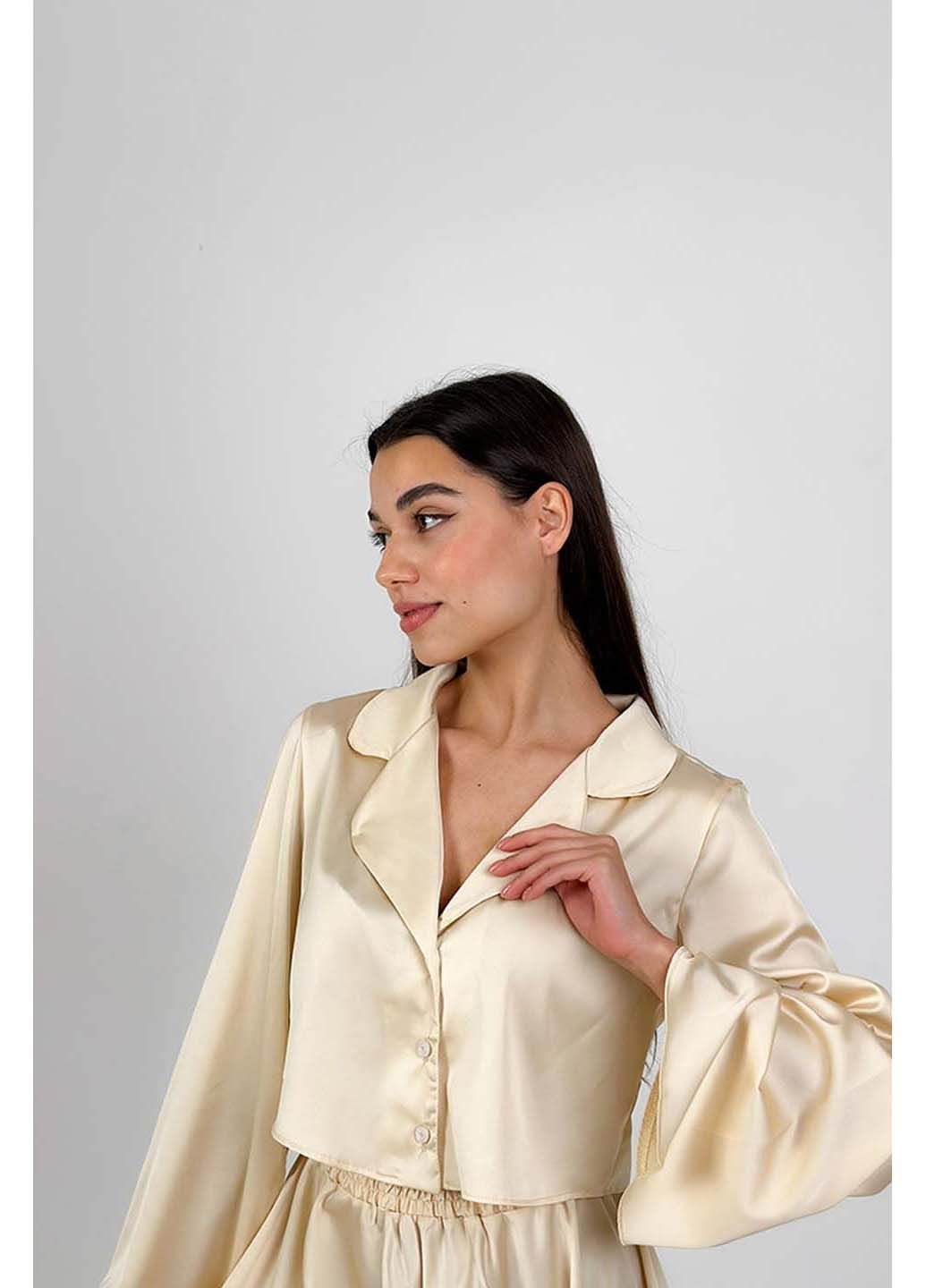 Бежева піжама з шовку joy Perfect Female