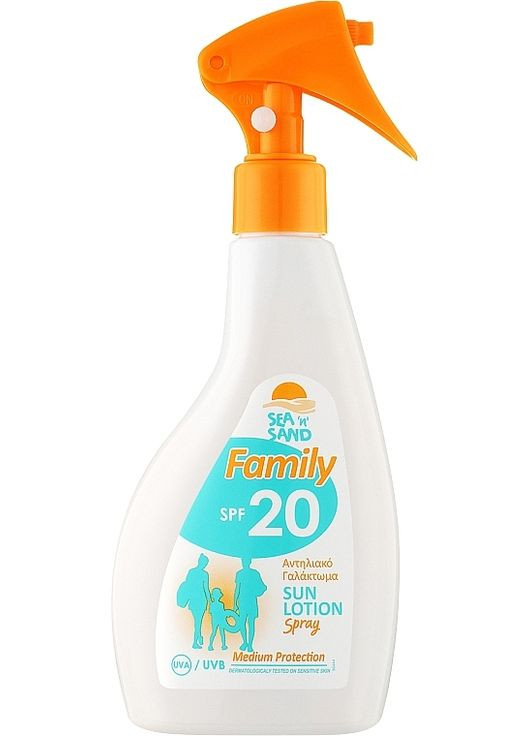 Сонцезахисний лосьйон для всієї родини SPF20 Sea n Sun Family Sun Lotion SPF20 220ml (1206794-31098541) Madis (368632570)