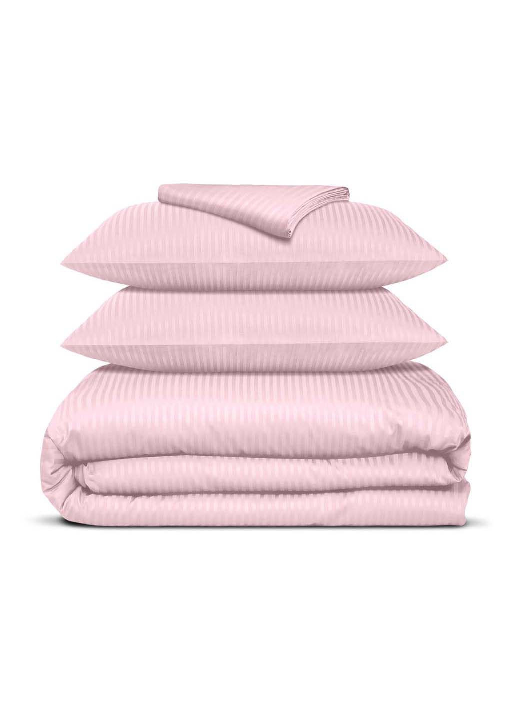 Двоспальна постіль сатин із простирадлом на гумці FLORAL CS1 180х220 см Cosas (307477469)