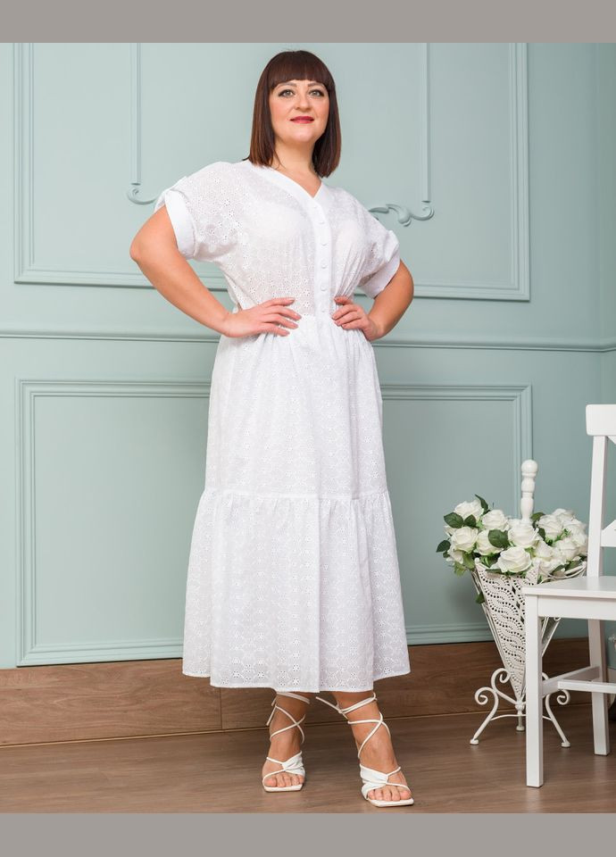 Белое платье 14563-5 Alenka Plus