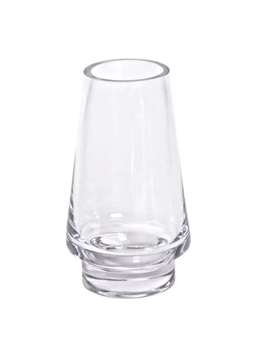 Скляна декоративна ваза для квітів 25 см прозора ваза для інтер'єру 1.9 л HP-10-20 Flower Season (353502028)