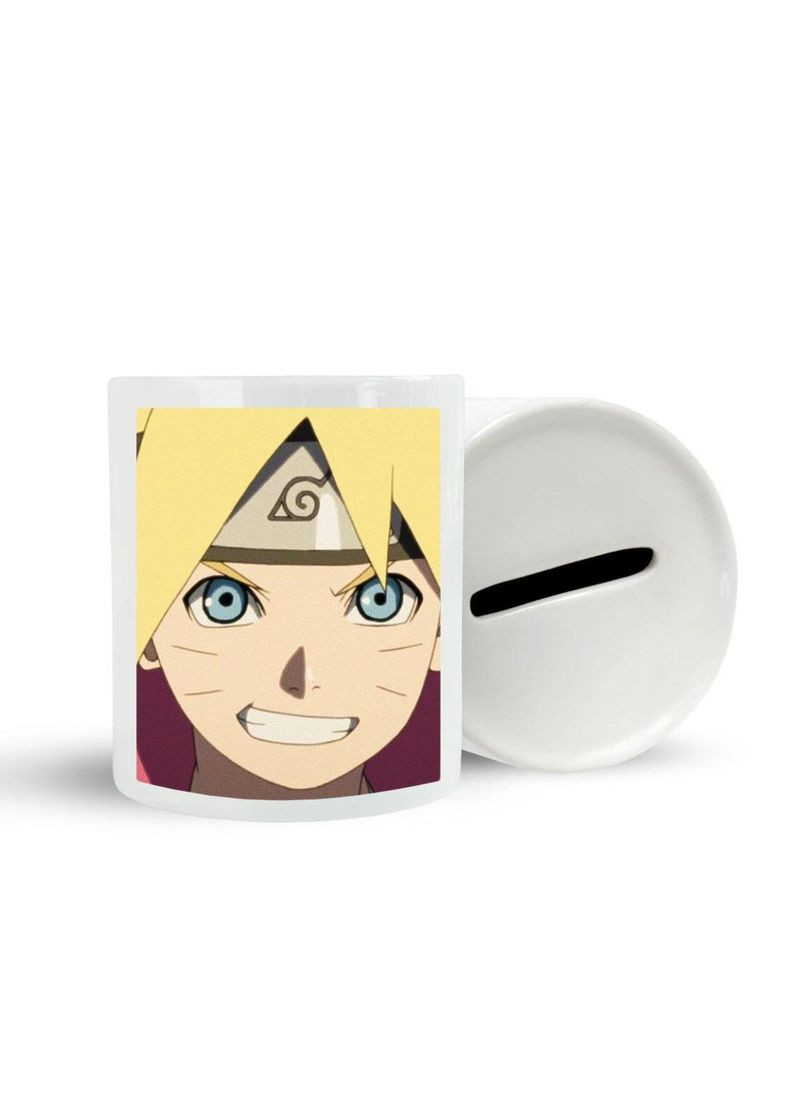 Скарбничка, копілка для грошей Аніме Боруто #0009 біла керамічна No Brand (315044386)