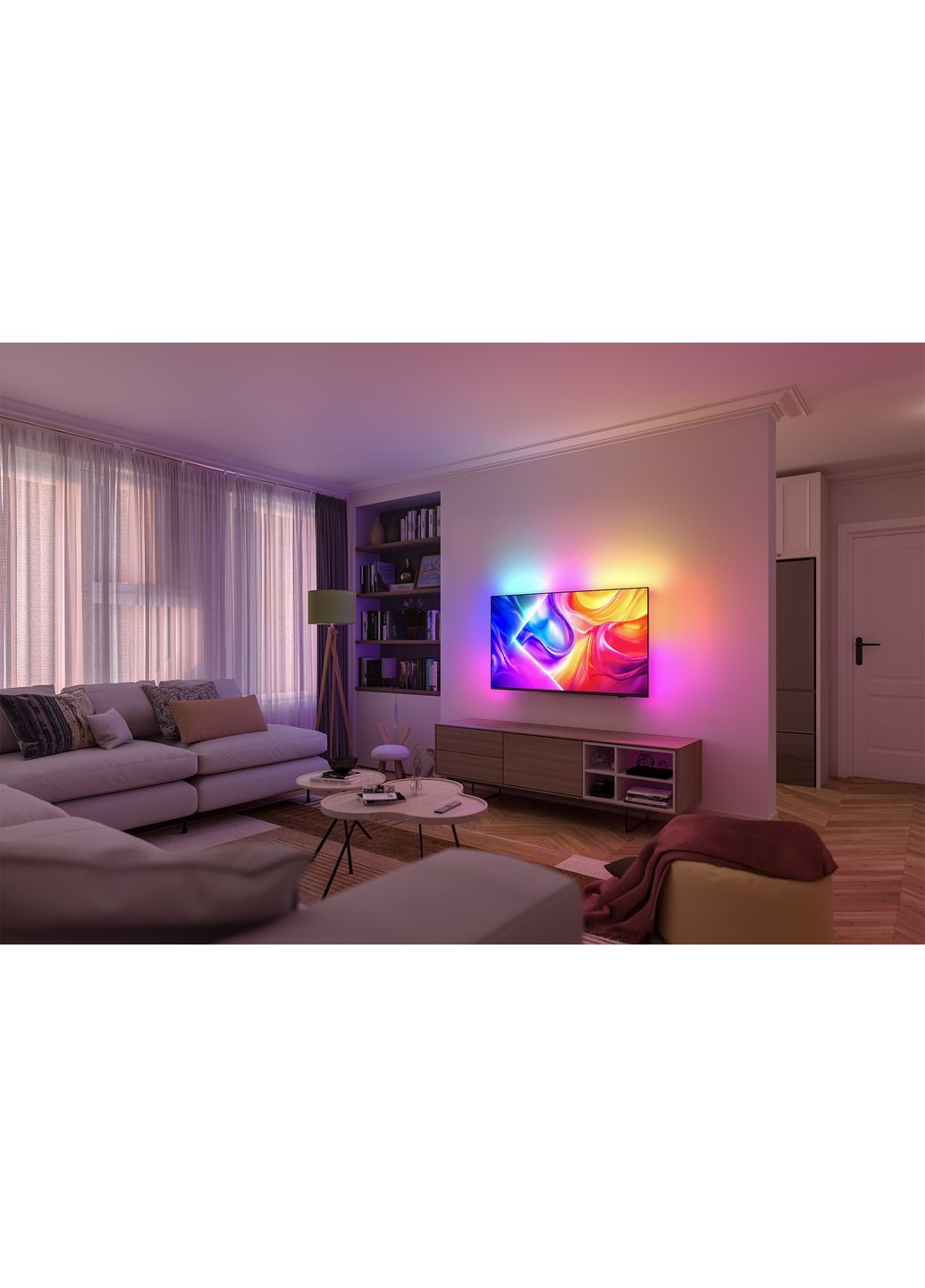 Телевизор 75" 75PUS9010/12 QLED 4K 144Hz Smart Titan OS Black Ambilight Philips (362712823)