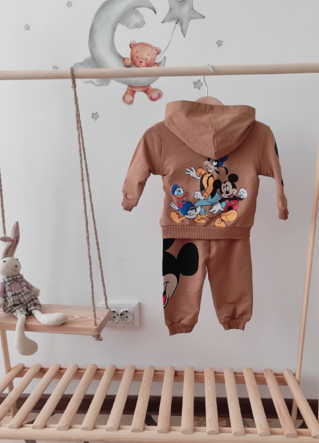 Світло-коричневий демісезонний дитячий костюм міккі маус і друзі для хлопчика disney Murat baby