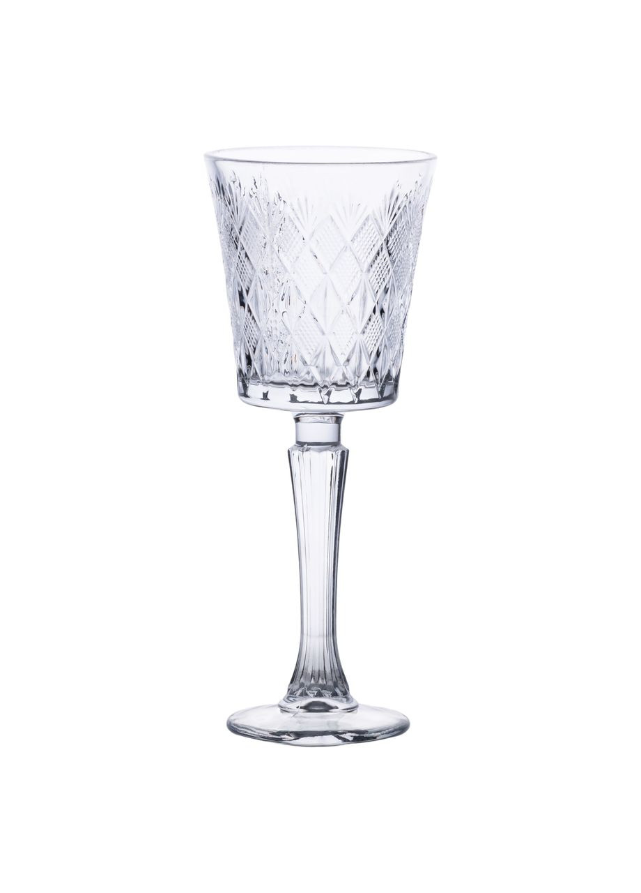 Набір келихів для вина 6 штук по 295 мл на ніжці під кришталь, прозорий Yiwu (348431115)