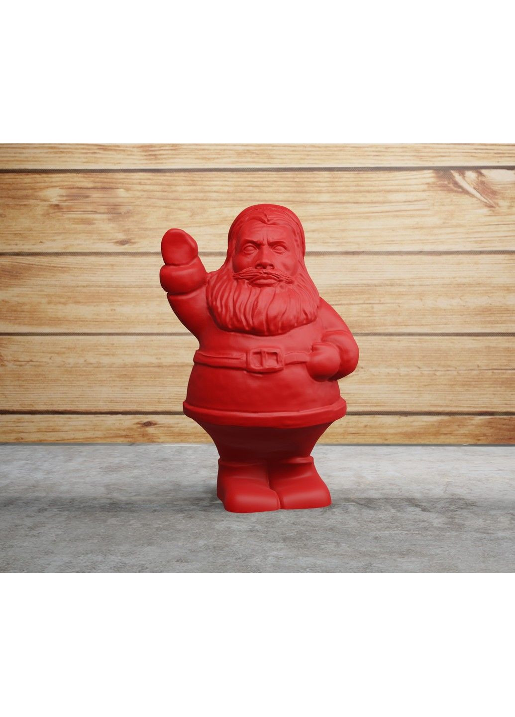 Фигурка Рокобильный Санта Клаус (дед мороз, святой Николай) с поднятой рукой ЗаСвіт (280940480)