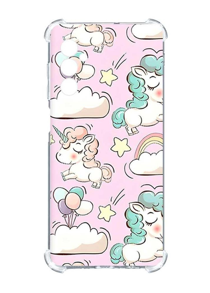 Чохол з потовщеними кутами на Samsung Galaxy A25 (A256):: Єдинороги (принт 106) Creative (360681096)