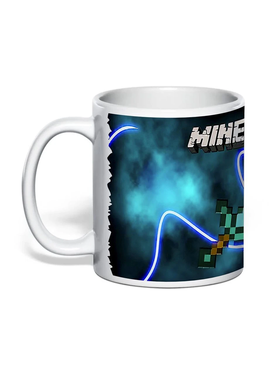 Чашка з друком "MINECRAFT" №1 330 мл (колір білий) (29919) No Brand (358210336)