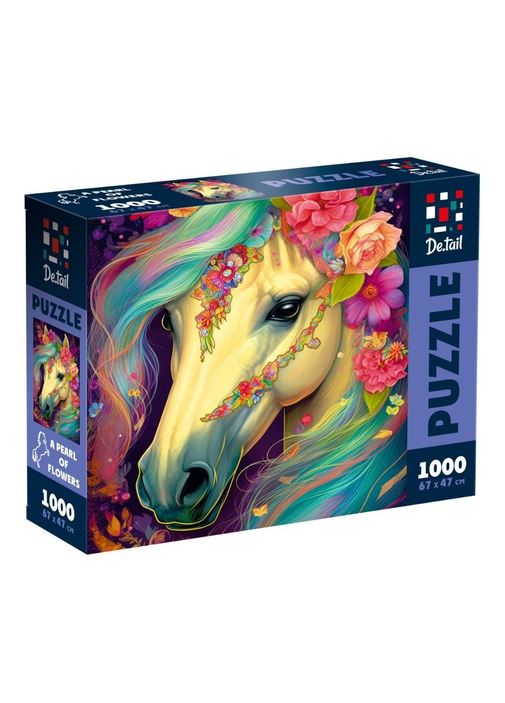 Пазли . Перлина квітів 1000 деталей DT1000-12 (укр) De.tail (293971850)