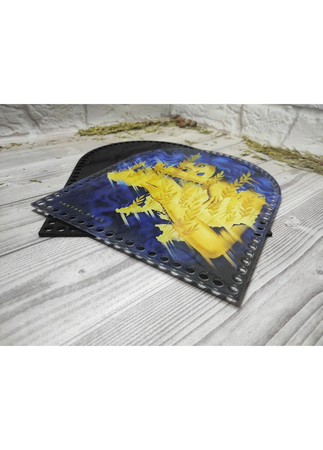 Набор акриловых боковин для рюкзака с рисунком "Украина" 22х28 см No Brand (361203915)