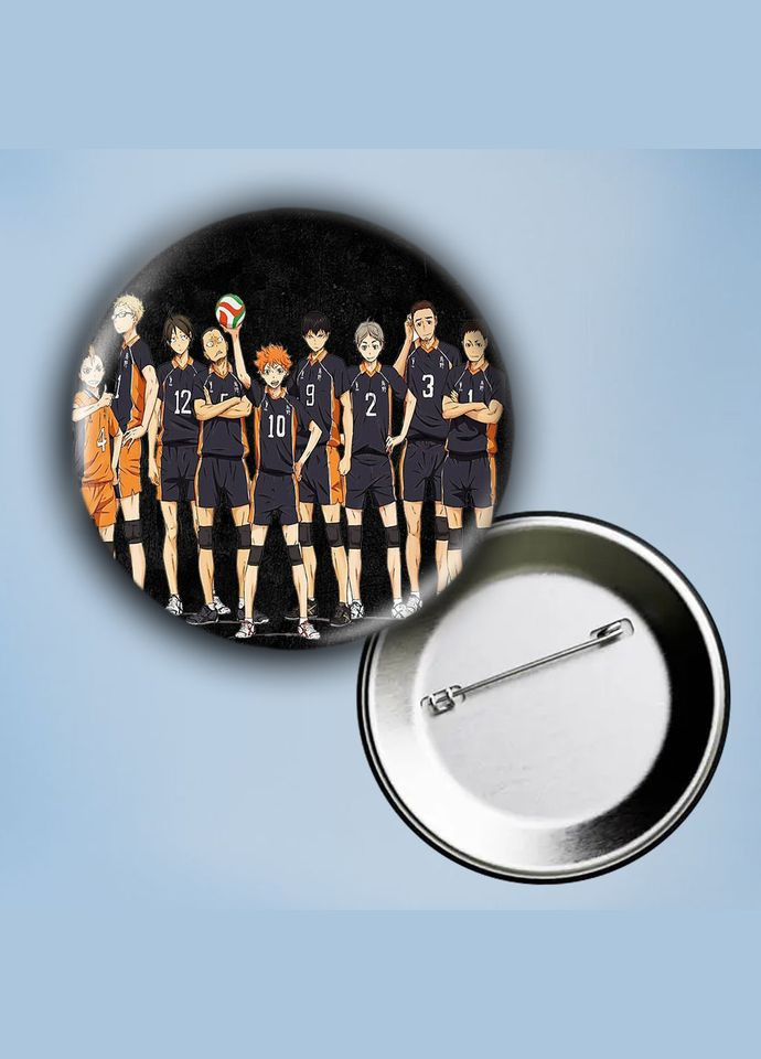 Значок на булавке Аниме Волейбол #6 металлический 56 мм No Brand (304509436)