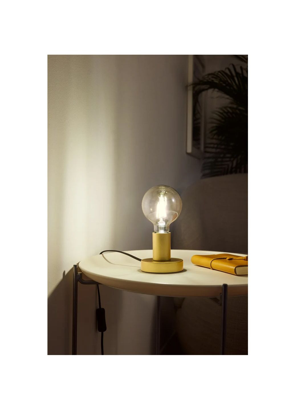 Настольная LED лампа со сменным источником света 20х10х10 см золотистый Livarno home (317545841)