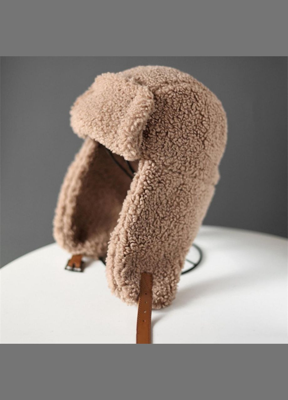 Шапка-вушанка бомбер р55-57 Сірий (506) No Brand (358052677)