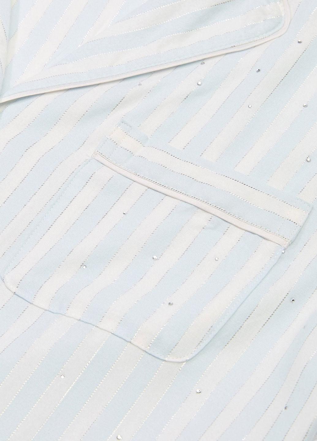 Голубая всесезон пижама (рубашка, брюки) рубашка + брюки Victoria's Secret