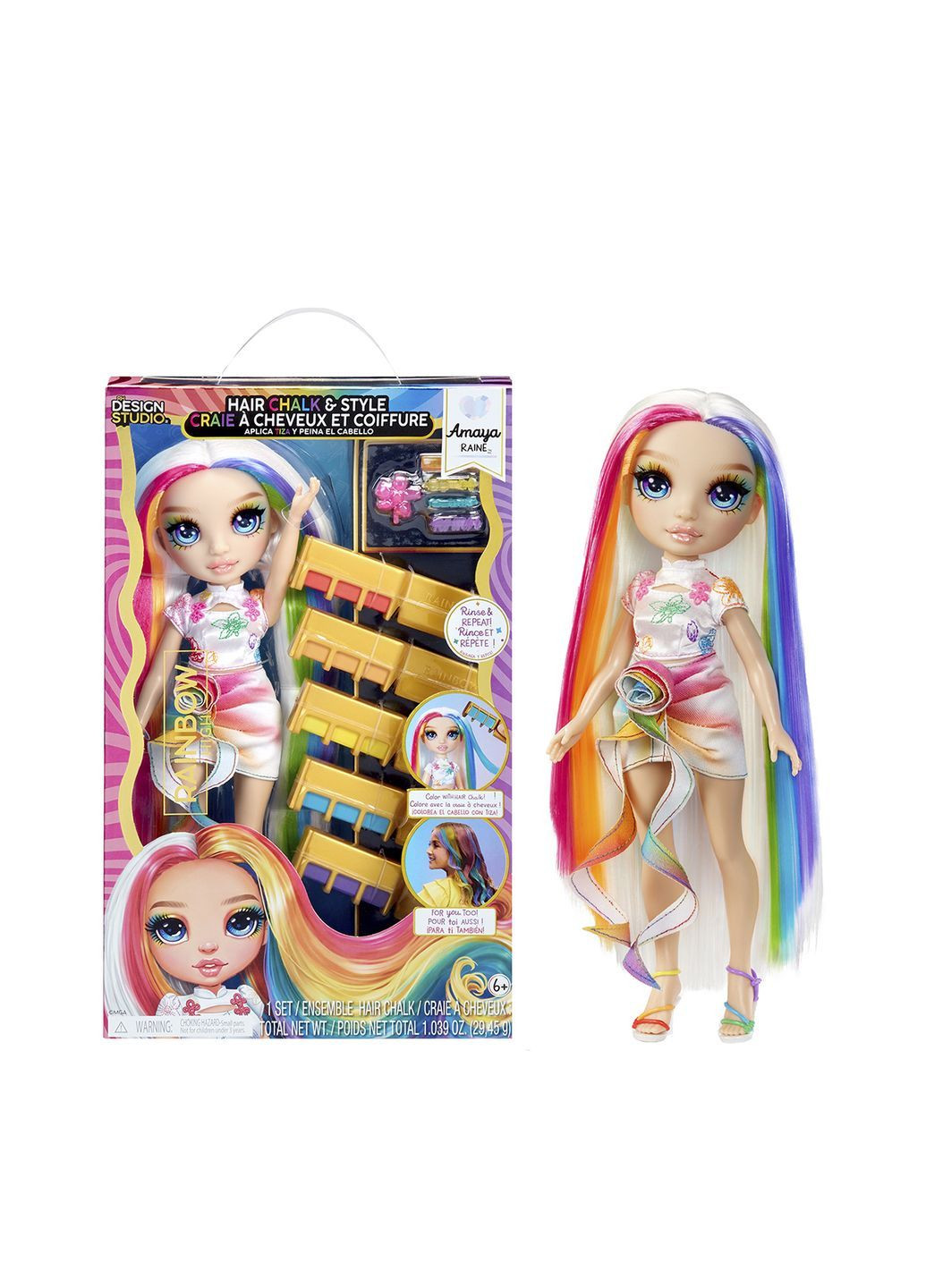 Игровой набор с куклой серии "Мел для волос и стиль" – АМАЙЯ цвет разноцветный CB-00286475 Rainbow High (363256256)