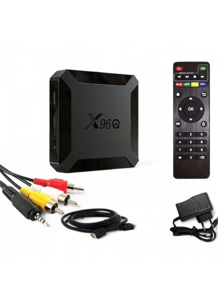 Приставка Smart TV X96Q 4K 2/16GB медіаплєр для старого телевізора з AV 3RCA кабелем AMedia (303125018)