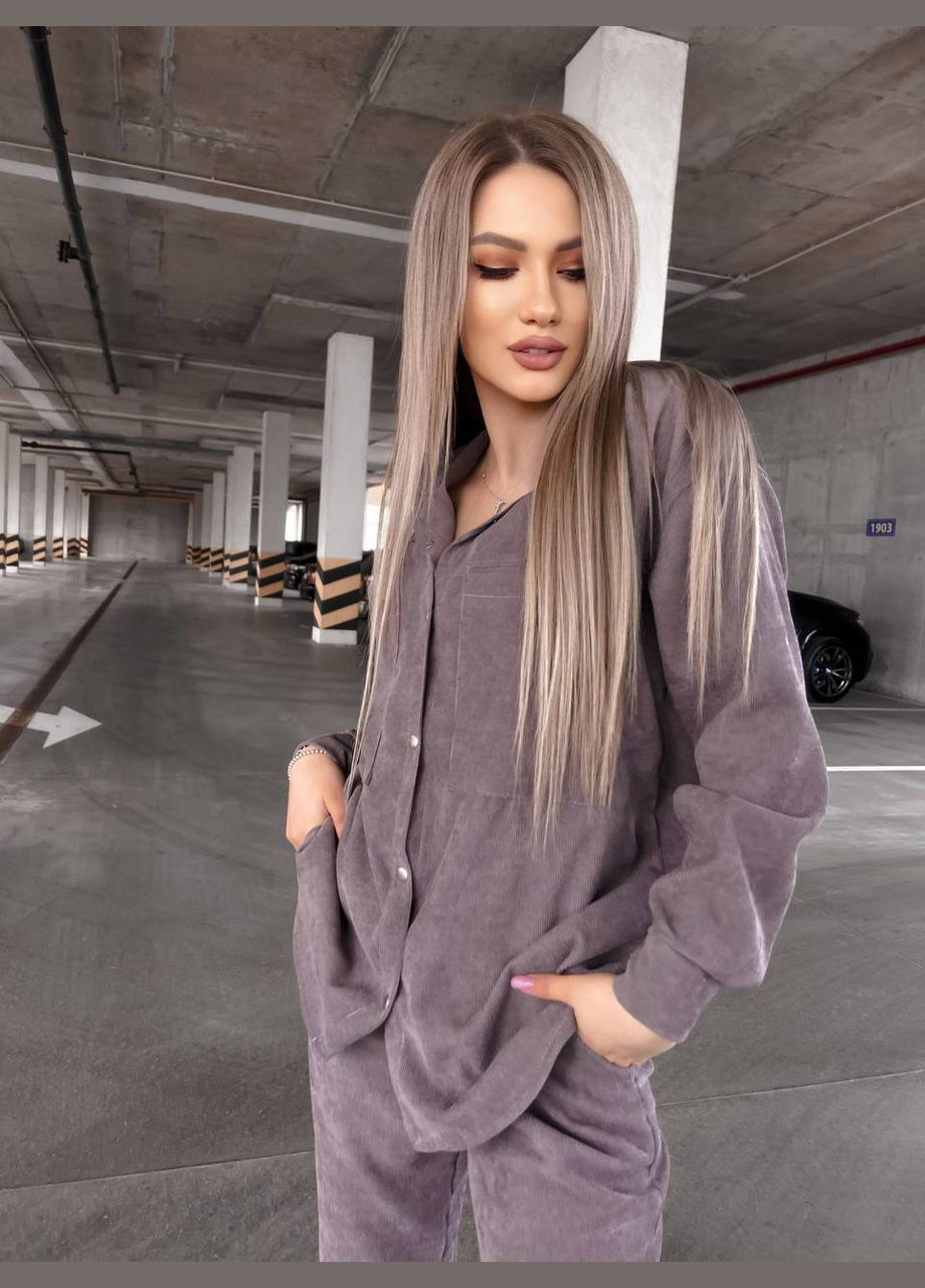 Брючный вельветовый костюм No Brand (331521487)