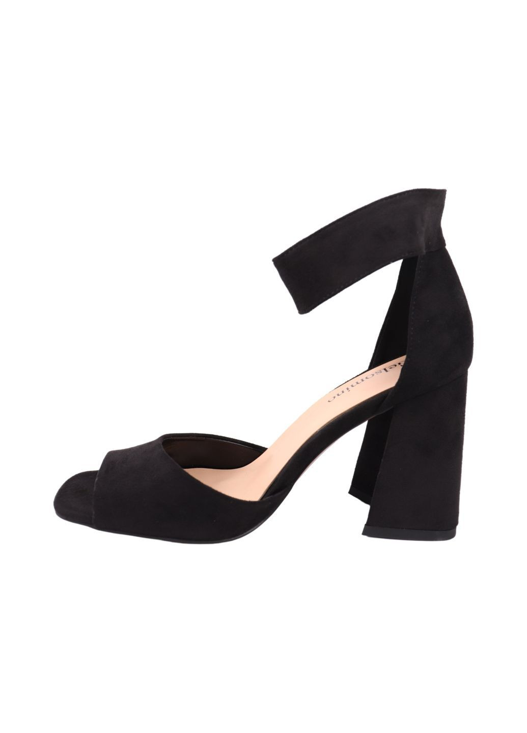 Черные босоножки женские черные на каблуке Gelsomino