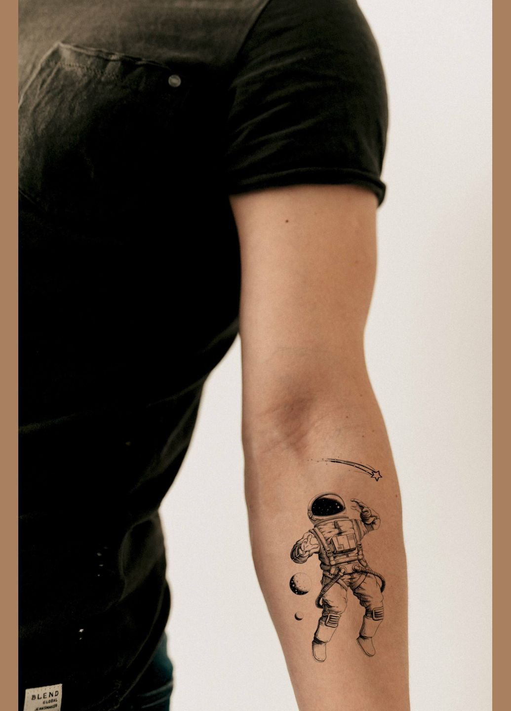 Набір тимчасових водостійких тату "Космос і планети" Tattooshka (314963902)